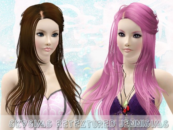 Untidy hairstyle   SkySims Hair 054 retextured by JenniSims for Sims 3