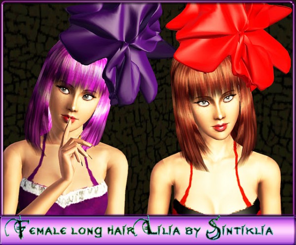 Layered hairstyle with bangs   Lilia hair by Sintiklia for Sims 3