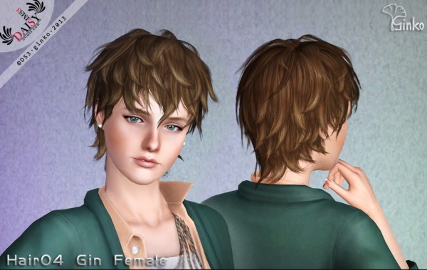 Modern cut   Hair 04 Gin by Daisy Sims3 for Sims 3