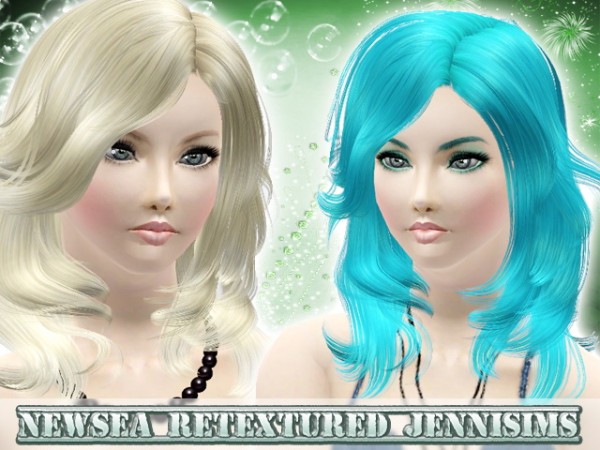 Chin lenght layered hairstyle   Newsea hair Pixie retextured by JenniSims for Sims 3