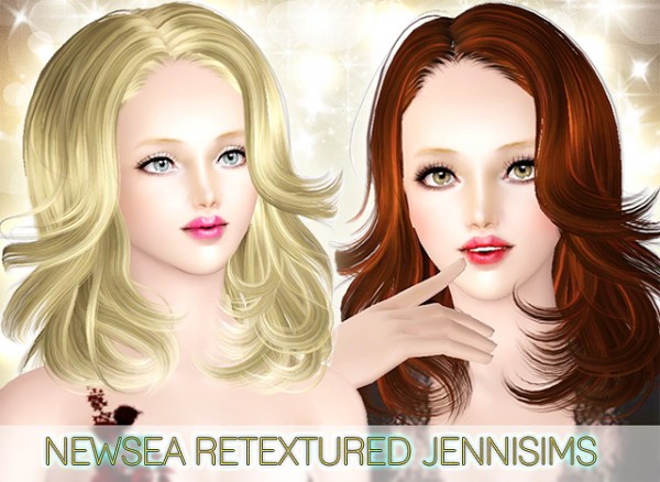 Chin lenght hairstyle   Newsea Hair BadgerGame retextured by Jenni Sims for Sims 3