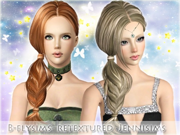 Butterfly Sims Hair 084 and 074 retextured by Jenni Sims for Sims 3
