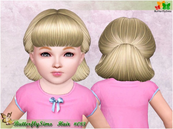Chignon hairdos 083 by Butterfly for Sims 3