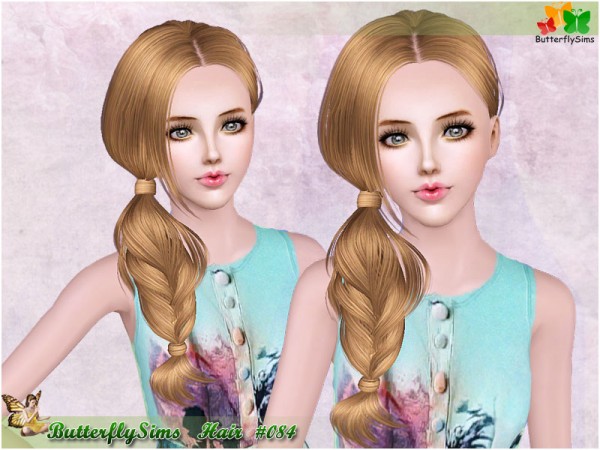 Side braid   hair 084 by Butterfly for Sims 3
