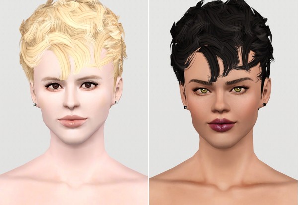 Tomboy hairstyle   Store hair retextured by Rusty Nail for Sims 3