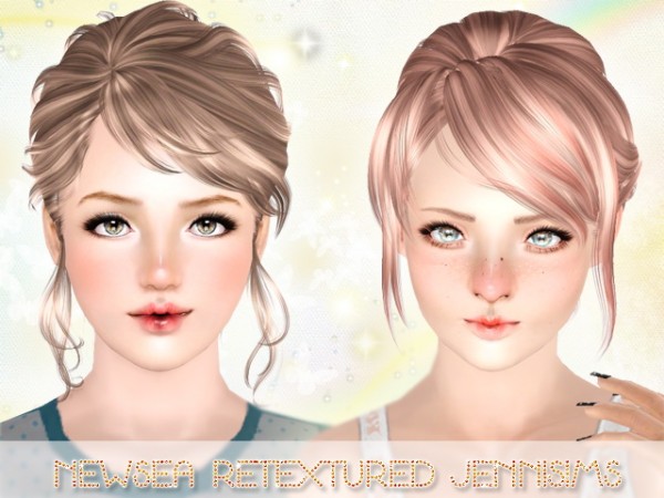Newsea Counting Stars and Lucia Hair retextured by Jenni Sims for Sims 3