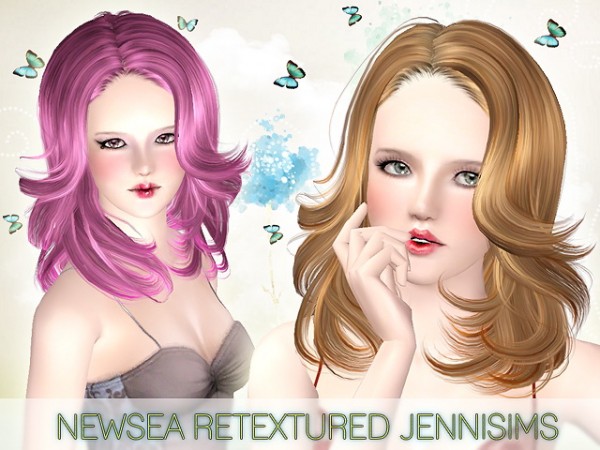 Chin lenght hairstyle   Newsea Hair BadgerGame retextured by Jenni Sims for Sims 3