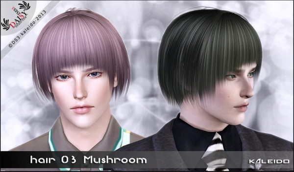 Straight and shiny hairstyle   Hair 03 Mushroom by Daisy Sims3 for Sims 3