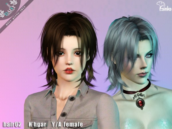 Rocker Hairstyle   Hair 02 H`hgar by Daisy Sims3 for Sims 3