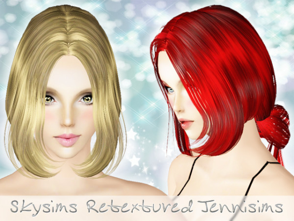 Crazy bun   SkySims Hair 079 retextured by Jenni Sims for Sims 3