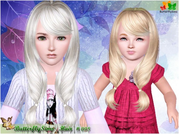 Romantic look hairstyle 095 by Butterfly for Sims 3