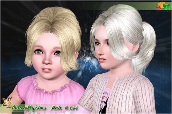 High tail hairstyle 096 by Butterfly for Sims 3