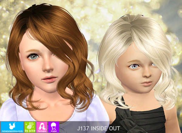 Front layers hairstyle J137 Inside Out by NewSea for Sims 3