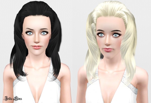Layered hairstyle for round face   Hair 25  by Irida for Sims 3