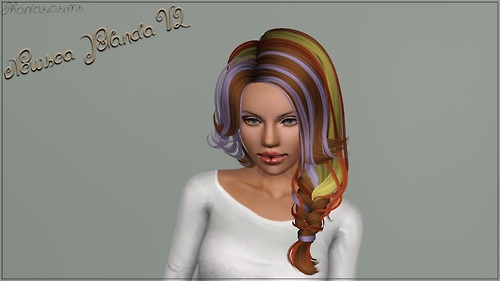 Side fishtail hairstyle   Newsea Yolanda Retextured by Phantasia for Sims 3