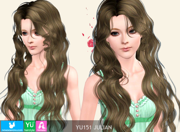 Sinuos hairstyle YU151 Julian by NewSea for Sims 3