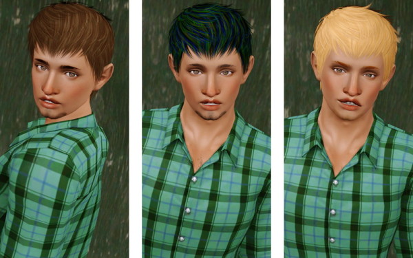 Siny hairstyle     Lapiz Laplace retextured by Beaverhausen for Sims 3