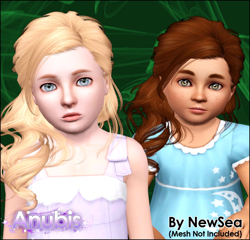 Hollywood hairstyle NewSea's Desperate retextured by Anubis - Sims 3 Hairs