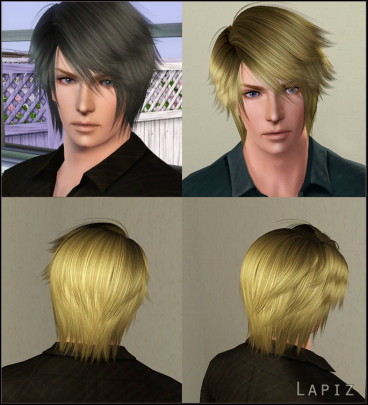 Neil Hairstyle 3 - Ares By Lapiz`s Scrapyard - Sims 3 Hairs