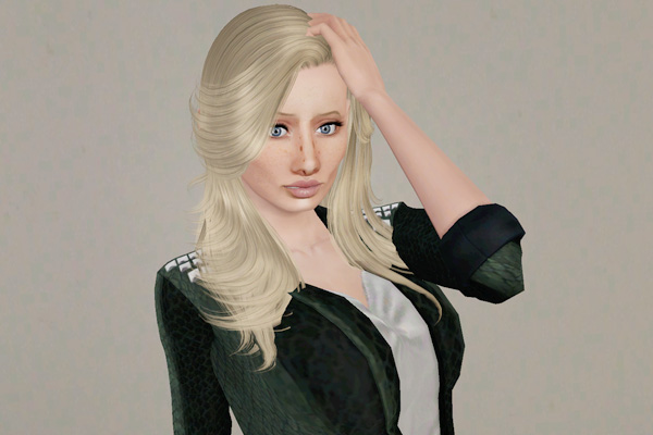 Ombre Color hairstyle   Sky Sims 37 retextured by Beaverhausen for Sims 3