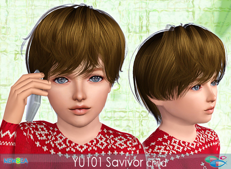 YU101 Savivor - Boyish charm hairstyle by NewSea - Sims 3 Hairs