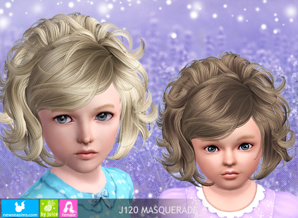 Chic hairstyle J120 Masquerade by NewSea for Sims 3