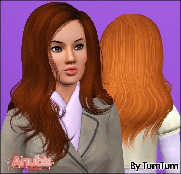 Bulky and curly peaks hairstyle Peggy`s 5424 retextured by Anubis for Sims 3