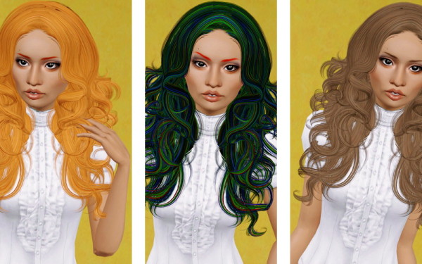 Victoria hairstyle   Newsea’s Bitter Sweet retextured by Beaverhausen for Sims 3