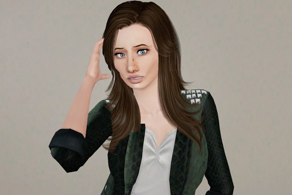 Ombre Color hairstyle   Sky Sims 37 retextured by Beaverhausen for Sims 3