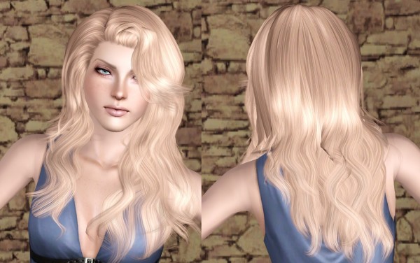 Huge scales hairstyle Cazys Artificial Love retextured by Bring Me Victory for Sims 3