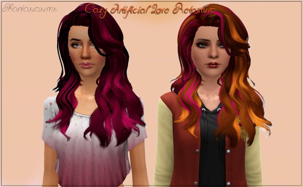 Funky hairstyle   Cazy’s Artificial Retextured by Phantasia for Sims 3