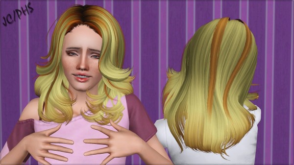 Marvelous hairstyle   Newsea retextured by Phantasia for Sims 3