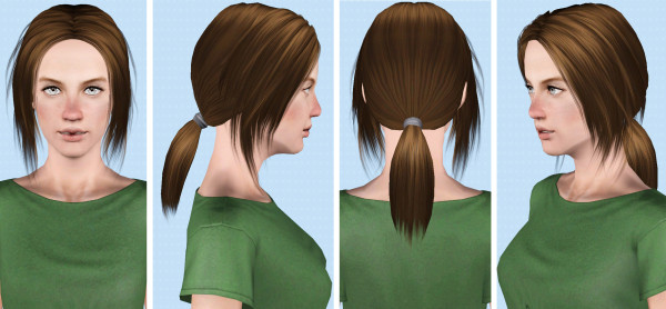 Layered ponytail hairstyle   Moonlight by Lunararc at Mod The Sims for Sims 3