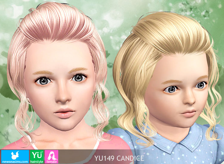 Caught bangs hairstyle YU149 Candice by NewSea - Sims 3 Hairs