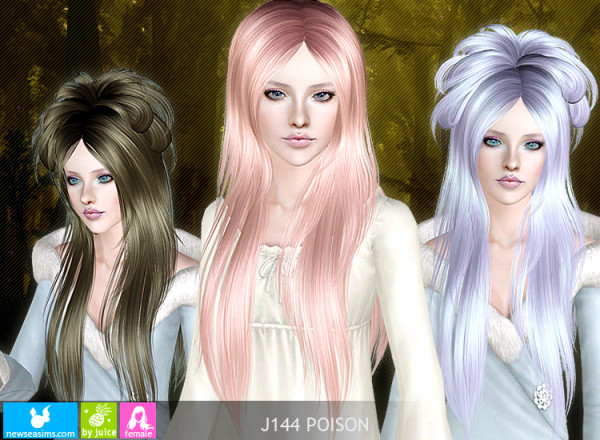 Fairy hairstyle J144 Poisson by NewSea for Sims 3