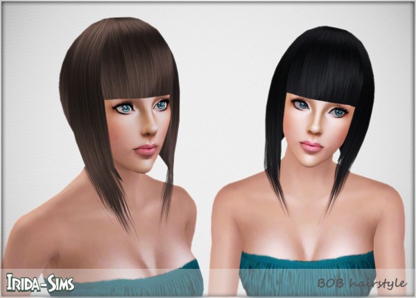 Assymetric bob hairstyle   Bob by Irida for Sims 3