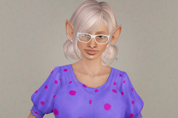 Double knotted hairstyle   Sky Sims 036 retextured by Beaverhausen for Sims 3