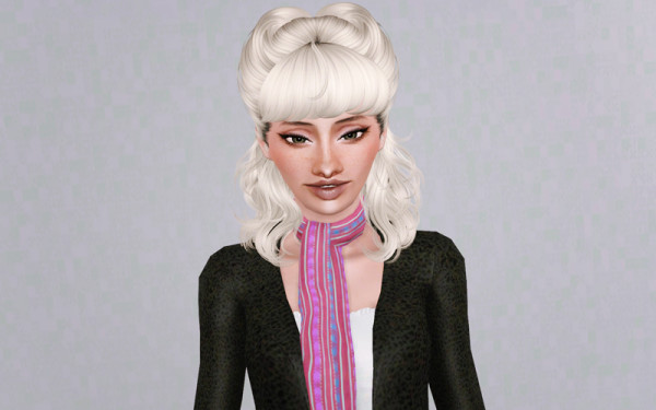 Retro chic hairstyle   Newsea’s Hedonism retextured by Bevearhausen for Sims 3