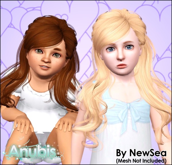 Soft layering hairstyle NewSeas Musical retextured by Anubis for Sims 3