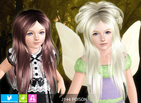 Fairy hairstyle J144 Poisson by NewSea for Sims 3