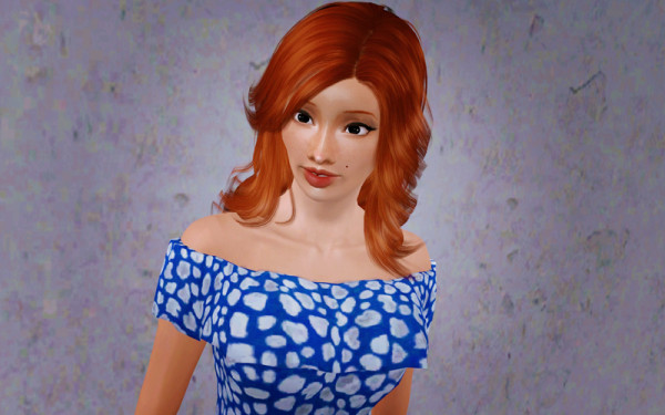 Vivianne hairstyle   Cazy retextured by Beaverhausen for Sims 3