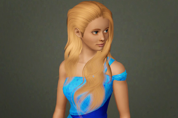 Vivacious Volume Hairstyle    Cazy’s Marie retextured by Beaverhausen for Sims 3