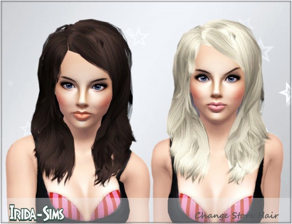 Wavy edge hairstyle   Hair 13 by Irida for Sims 3