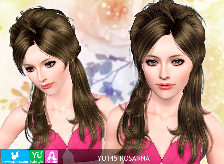 Retro style YU145 Rosanna by NewSea - Sims 3 Hairs