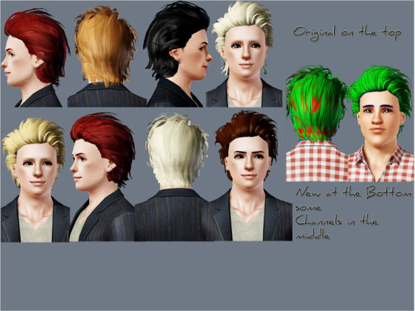 Messy Hairstyle retextured by Julie J at Mod The Sims  for Sims 3