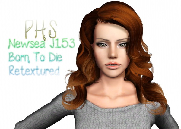Curly waves hairstyle   Newsea Born To Die Retextured by Phantasia  for Sims 3