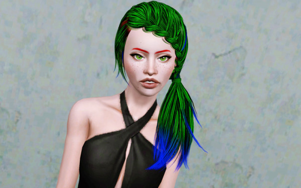 Side braided from store retextured by Beaverhausen for Sims 3