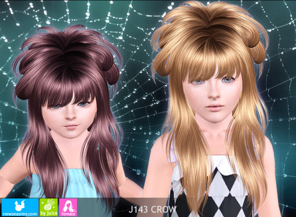Fairytale hairstyle J143 Crow by NewSea for Sims 3