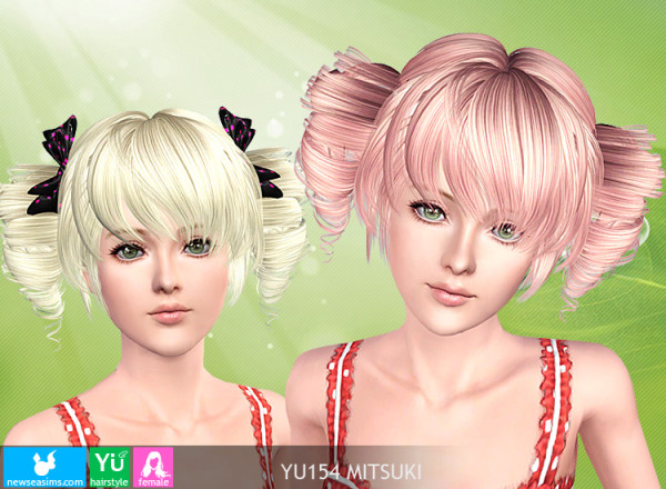 Tornado tails hairstyle   YU154 Mitsuki by New Sea for Sims 3