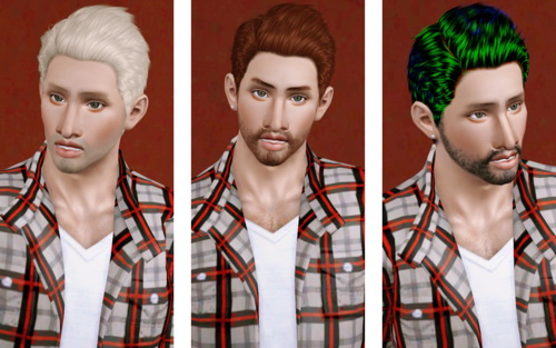 Casual hairstyle for boys haiurstyle   Cazy’s Deangelo retextured by Beaverhausen for Sims 3